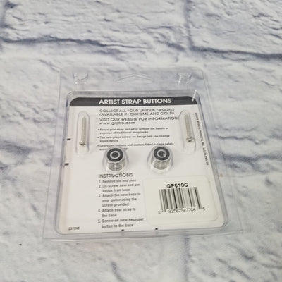 Grover Artist Strap Buttons Locking - Skull Design