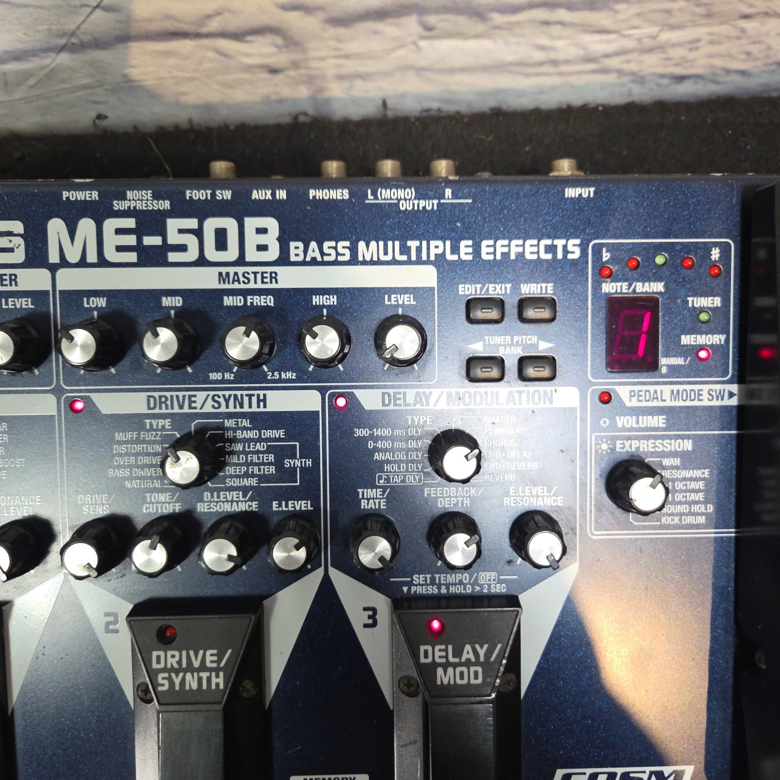 Boss ME-50B Bass Multiple Effects Effects Pedal