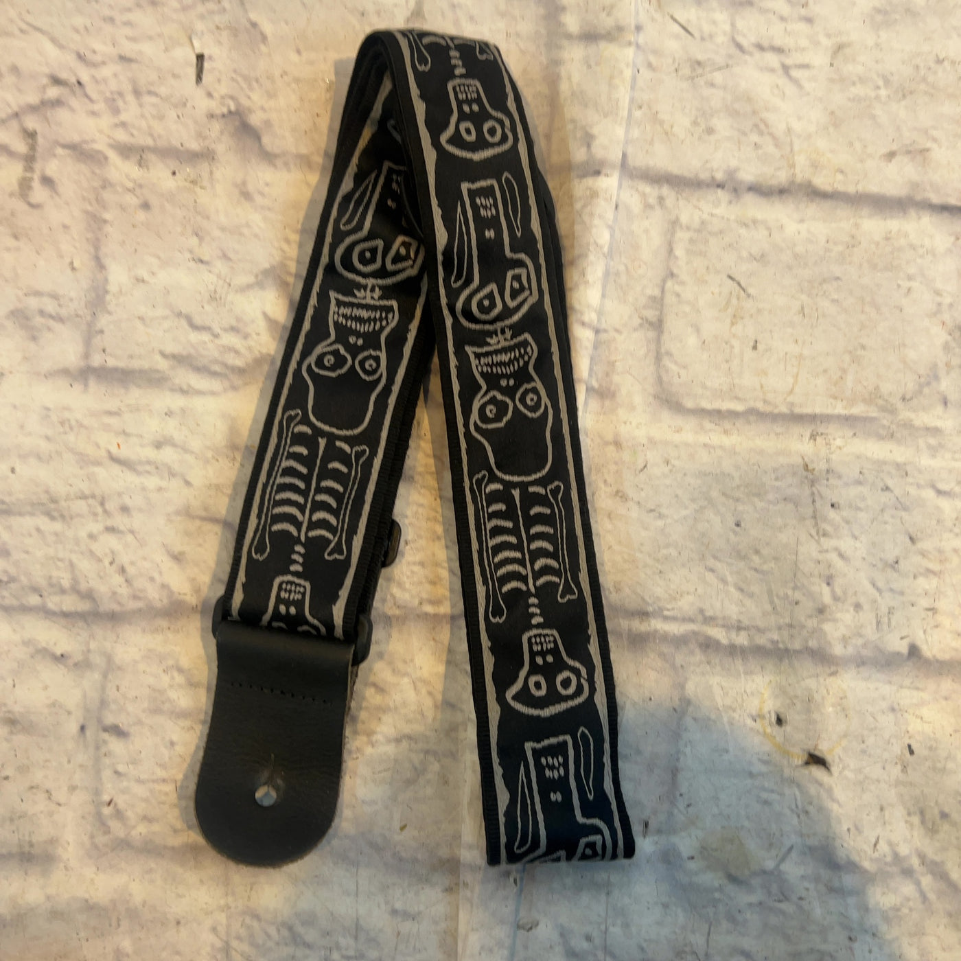 D'Addario Joe Satriani Skull & Bones Guitar Strap Strap