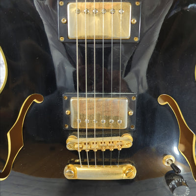 Epiphone Sheraton Semi Hollow Electric Guitar - Black 1989 MIK