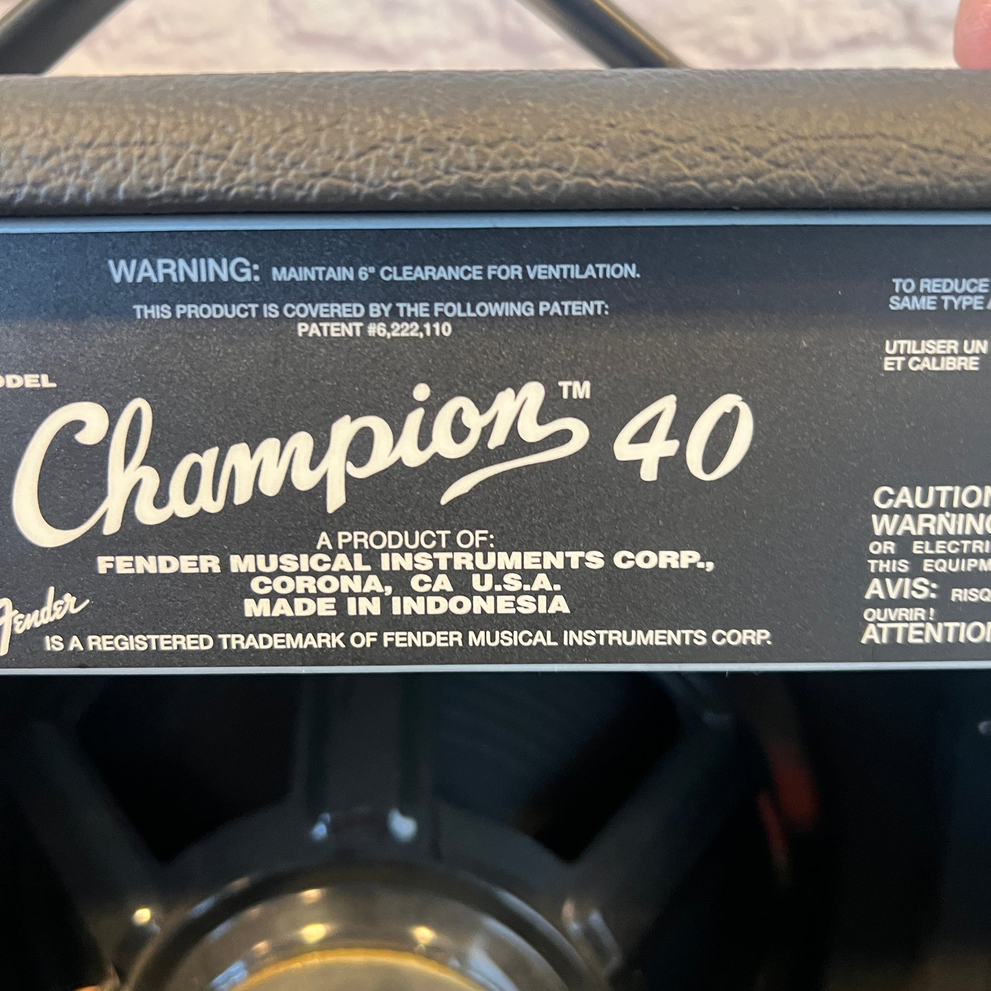 Fender Champion 40 Guitar Combo Amp