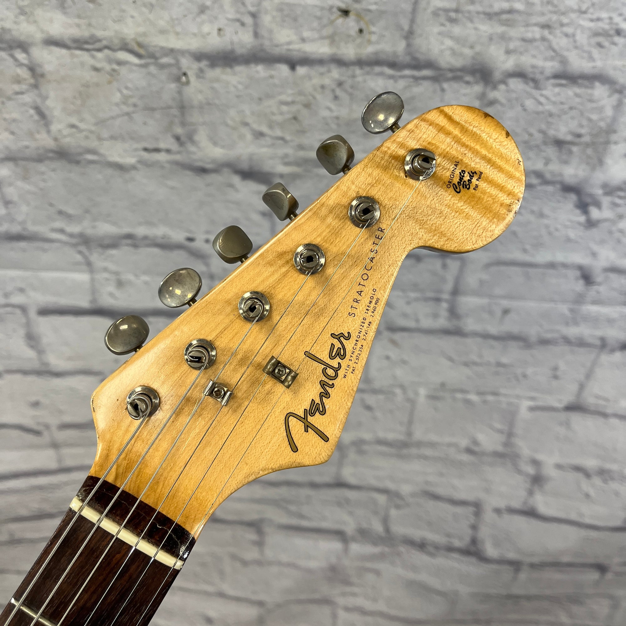 Unknown Partscaster Strat Style Burl Top Electric Guitar
