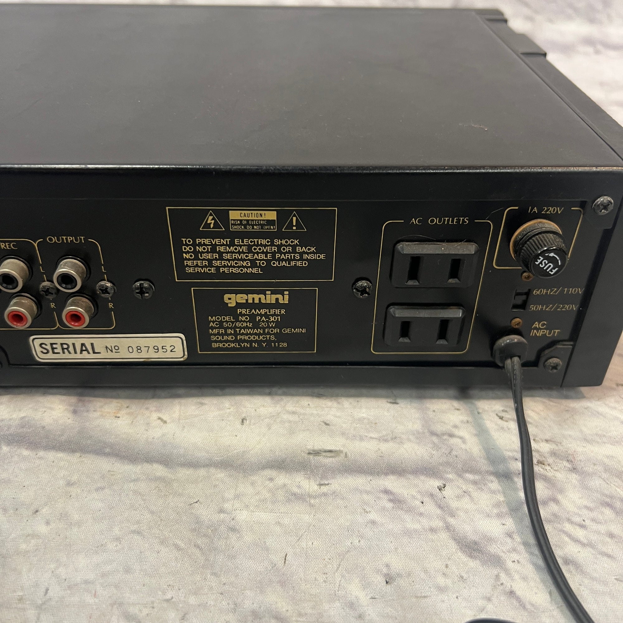 Gemini PA-301 Preamp