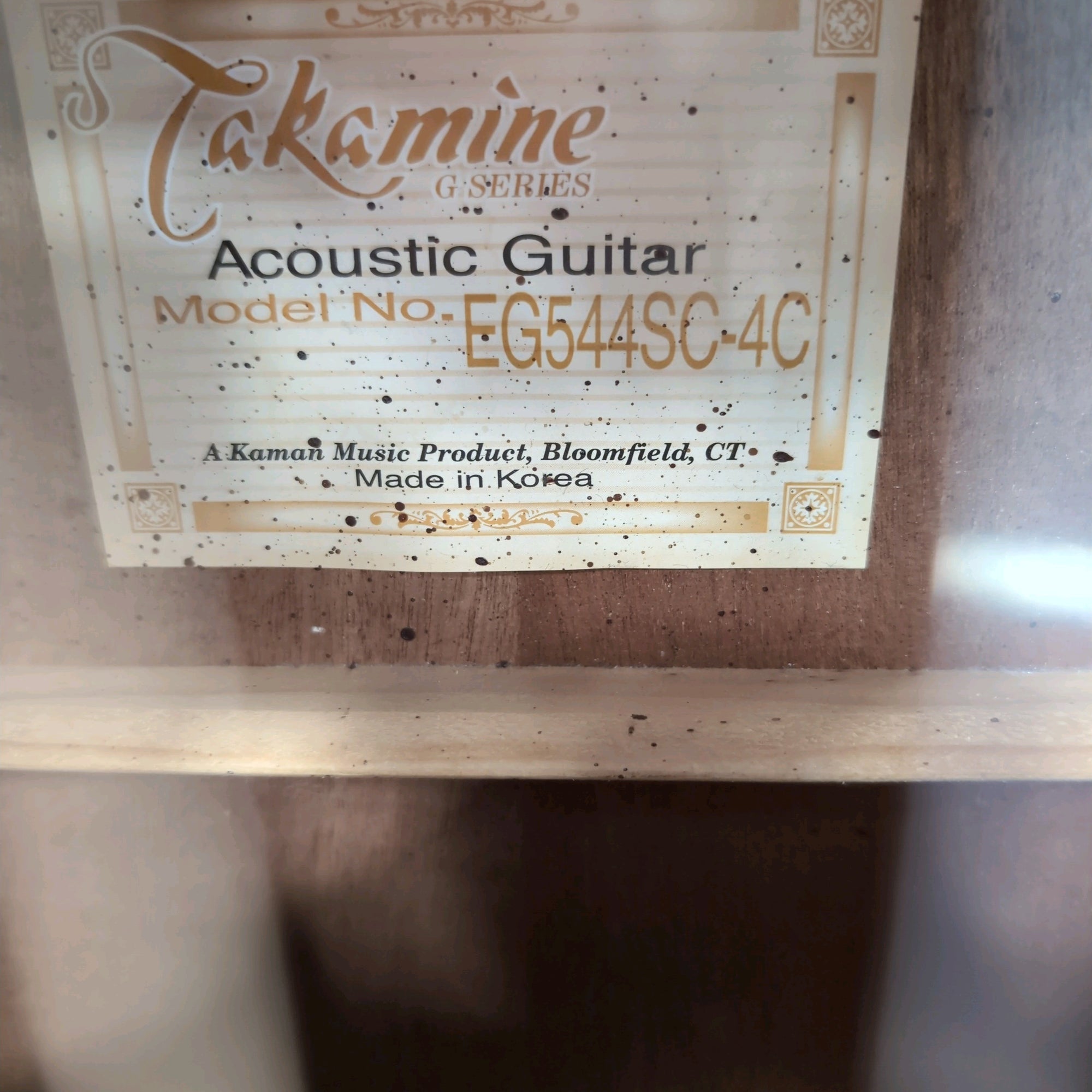 Takamine EG544SC-4C Koa/Cedar Acoustic Electric Guitar Guitar w/OHSC