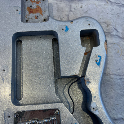 Squier Unknown Offset Silver Sparkle Body