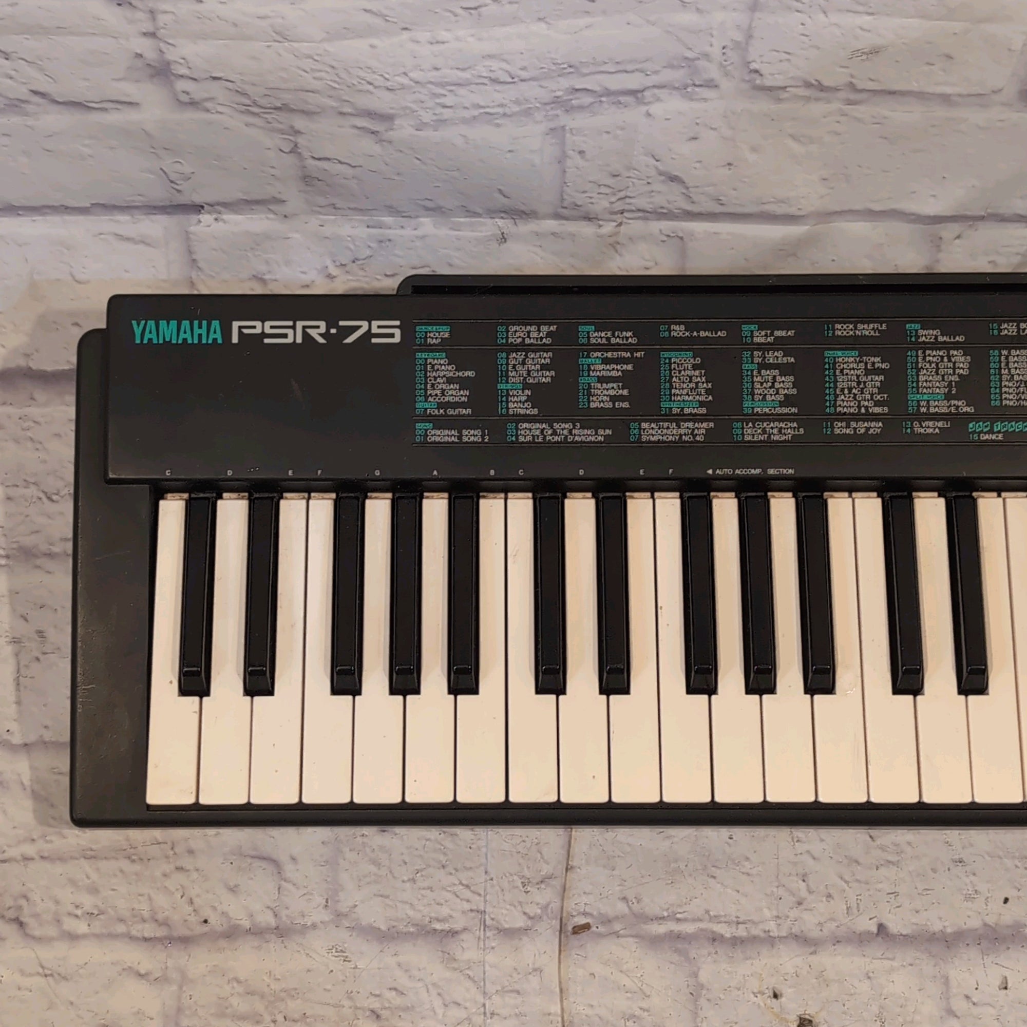 Yamaha PSR-75 49-Key Portable Digital Keyboard 1990s