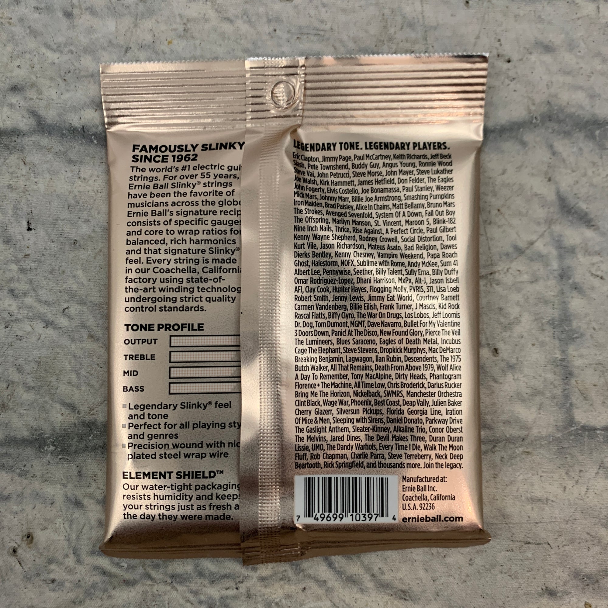 Ernie Ball EB2224 Turbo Slinky Nickel Wound Electric Guitar Strings 9.5 - 46 Gauge