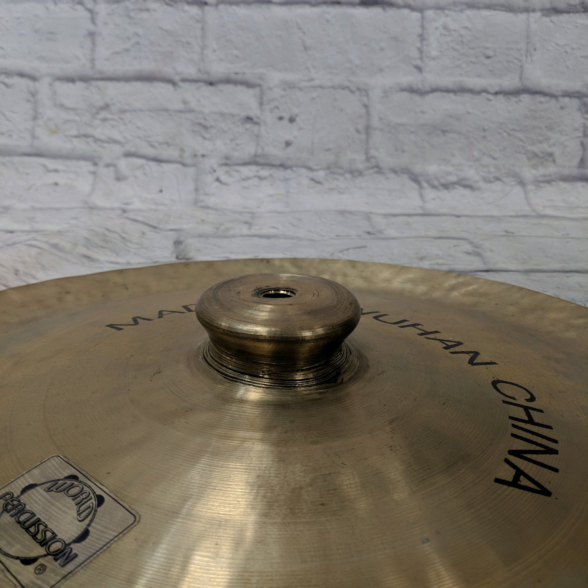 world percussion China Cymbal Made in Wuhan CRACKED