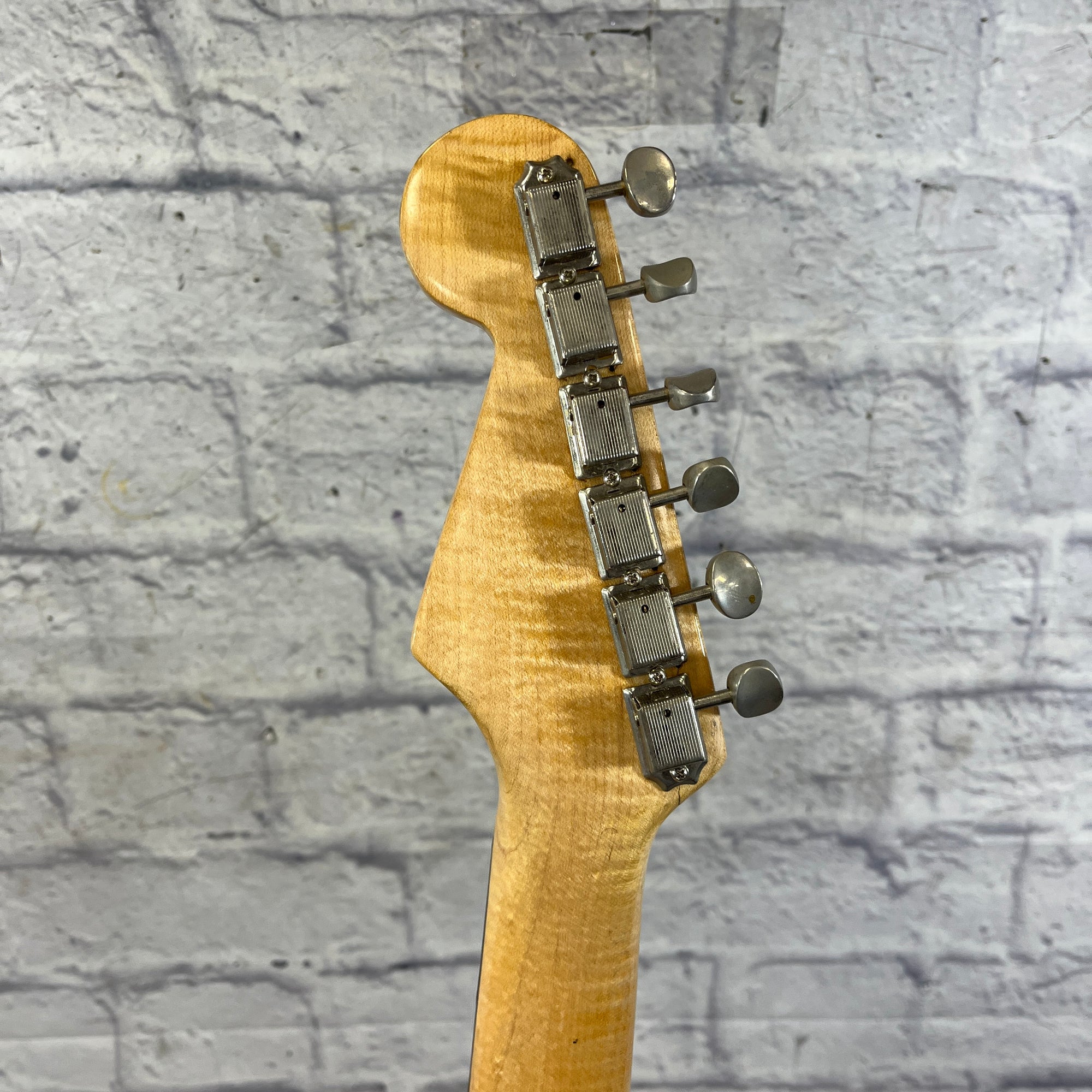 Unknown Partscaster Strat Style Burl Top Electric Guitar