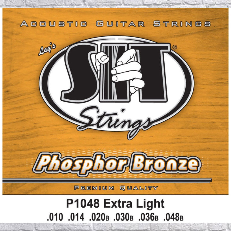 SIT P1048 Phosphor Bronze Acoustic Guitar Strings - Extra Light (10-48)