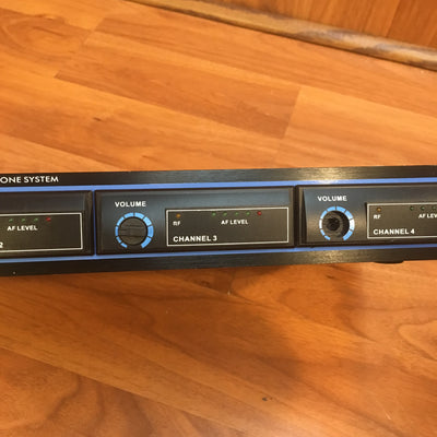Pyle PDWM4300 4 Channel VHF Wireless Microphone System