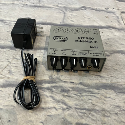 Rolls MX28 Stereo Mini-Mix VI Headphone Amp
