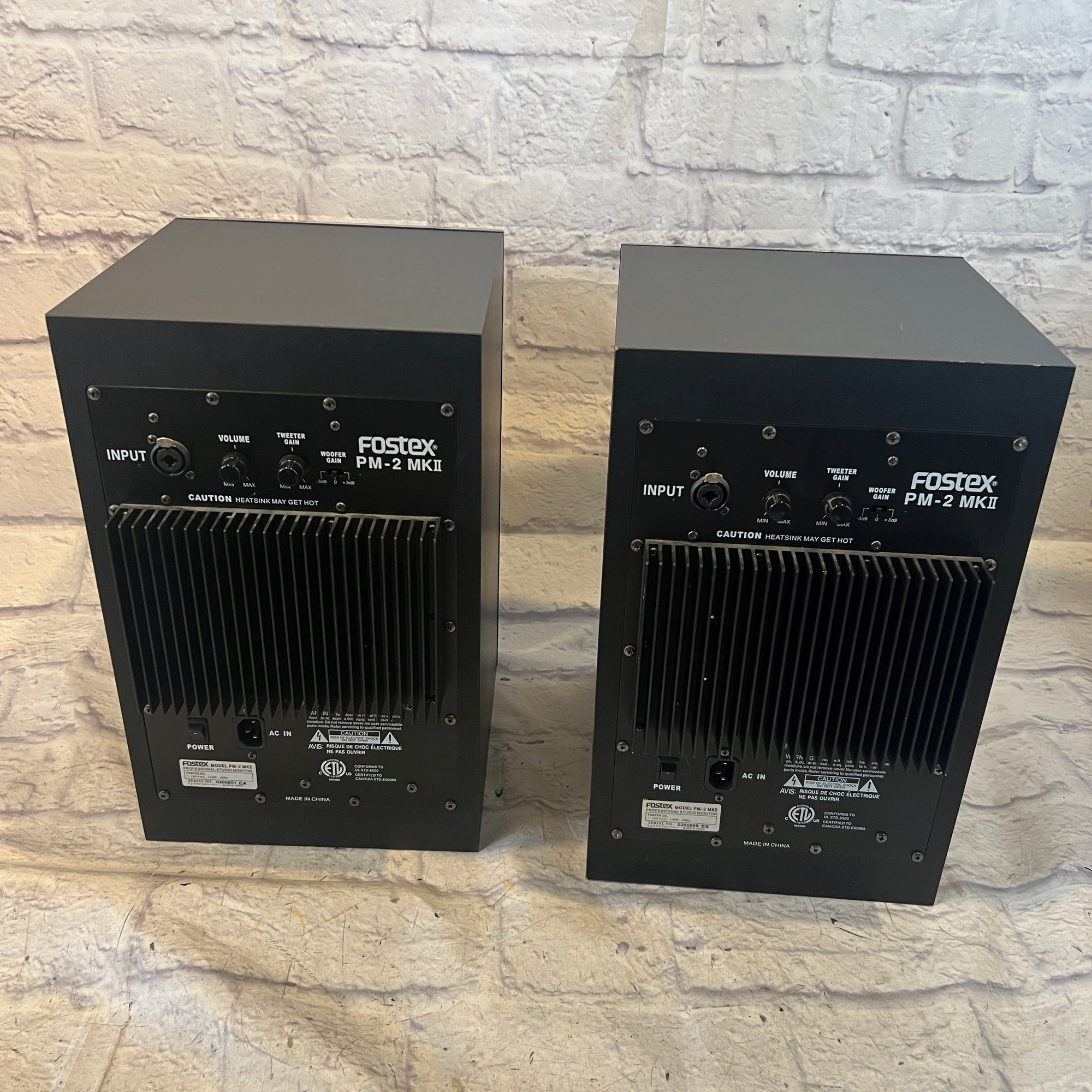 Fostex PM-2 MKII Studio Monitor Pair