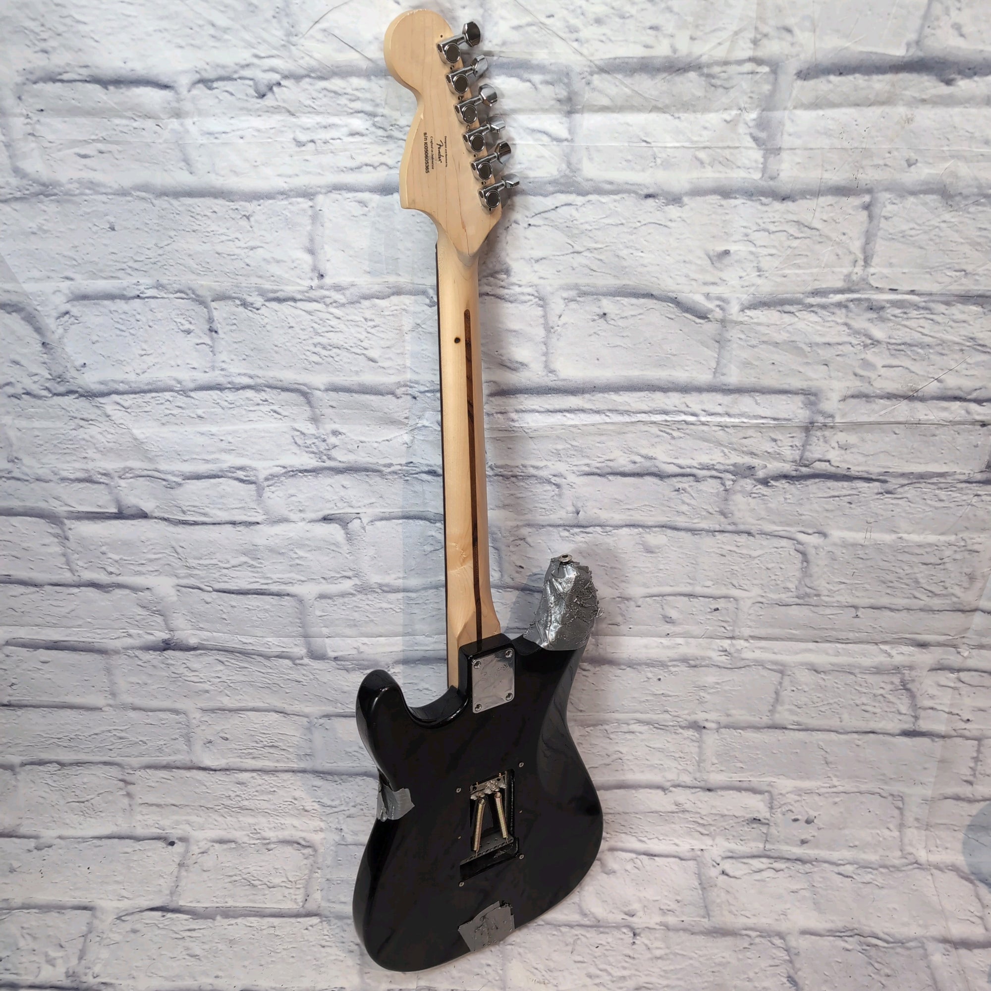 Squier Affinity Stratocaster Black Vandalism Strat Electric Guitar