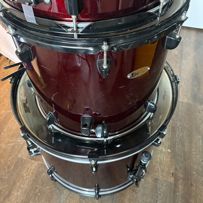 SPL Drum Kit 5pc Drum Set - Red