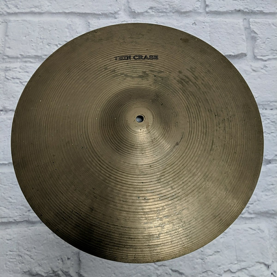 Vintage Sabian 1980s 18" Crash Cymbal - Canadian Stamp