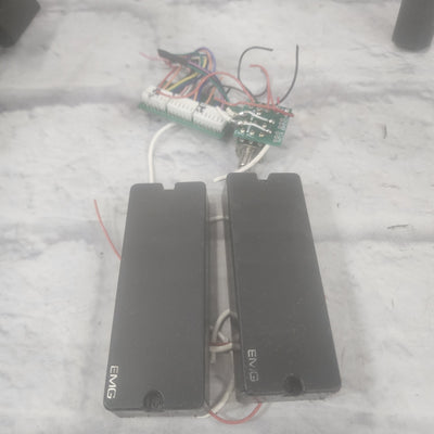 EMG 40DC Humbucker Pickup Set Plus Preamp