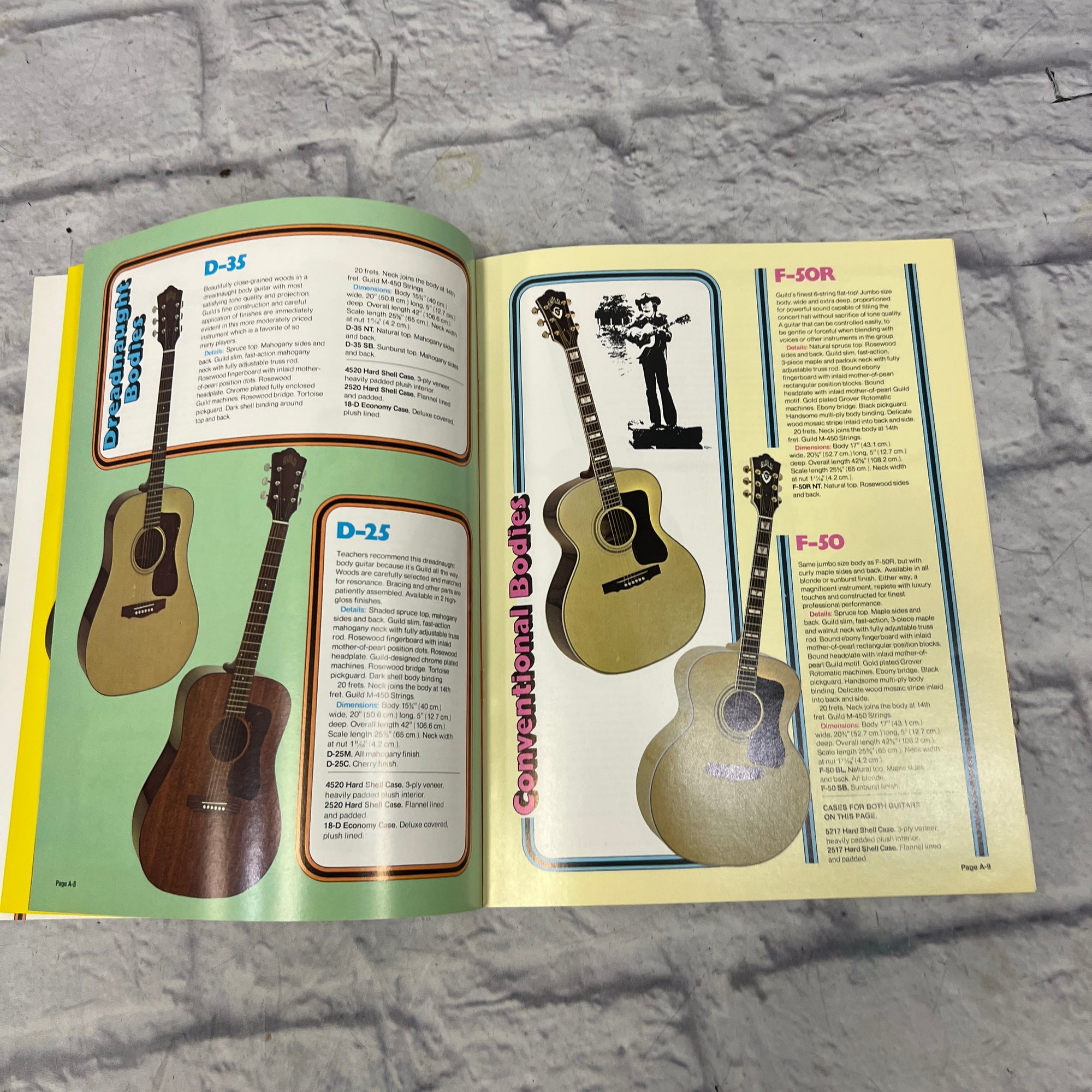 Guild 1976 Flat Top and Classic Guitars Catalog