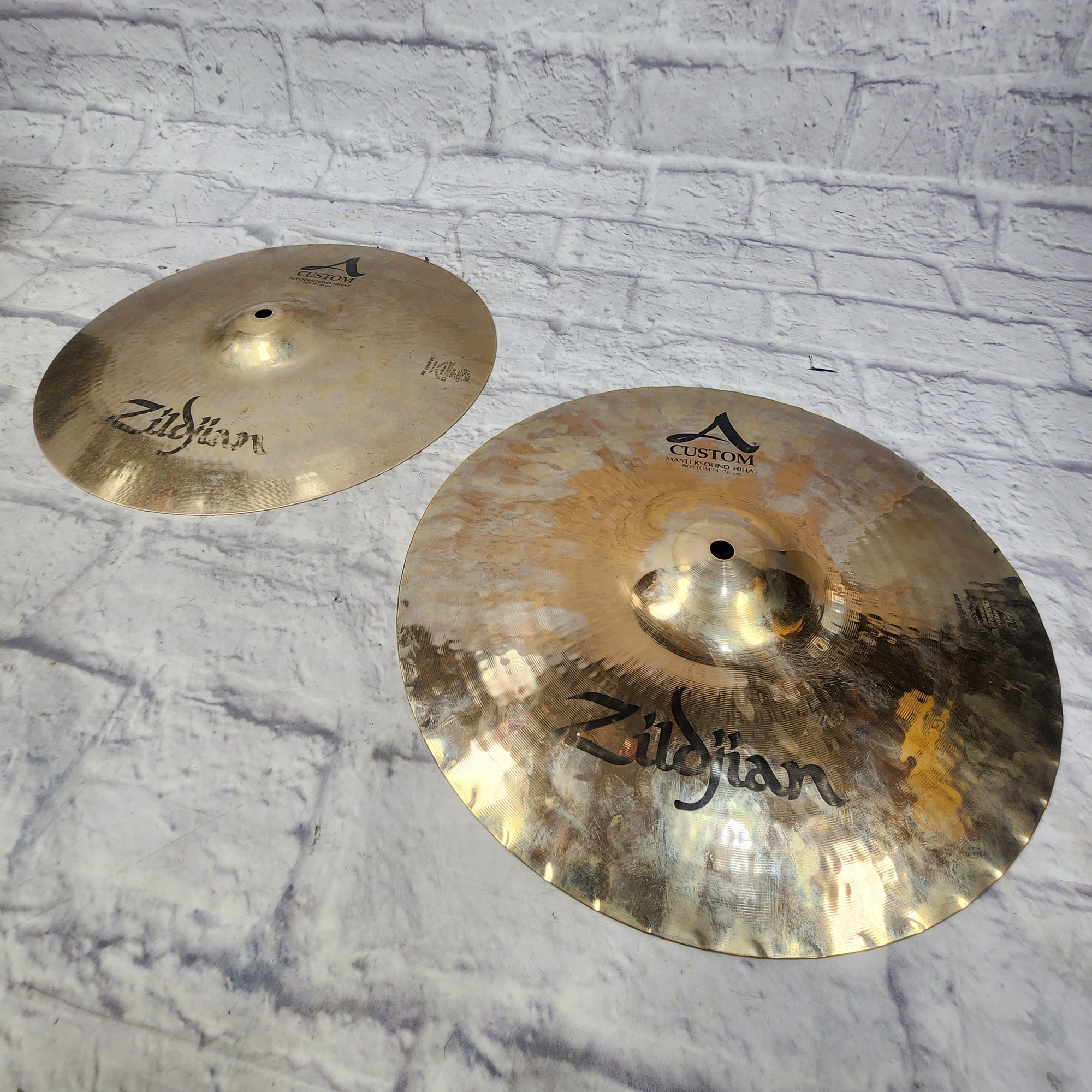 Zildjian 14 A Custom Mastersound Hi Hat Cymbal Pair