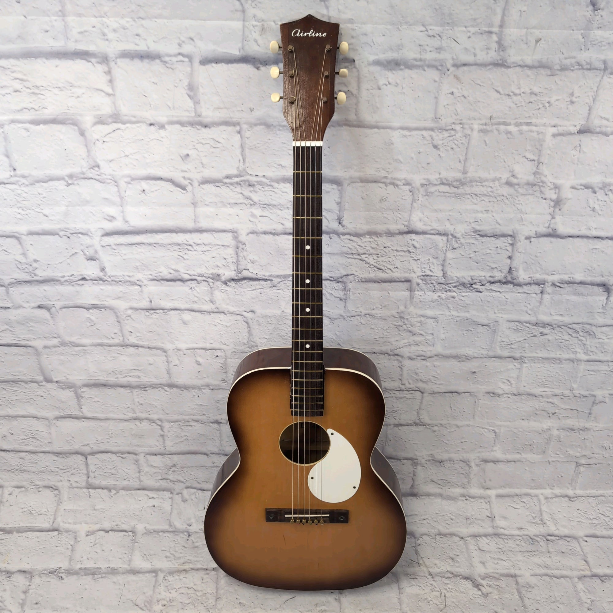 ギター Airline Acoustic Guitar Airline S-5 Vintage Parlor Acoustic Guitar - Evolution Music