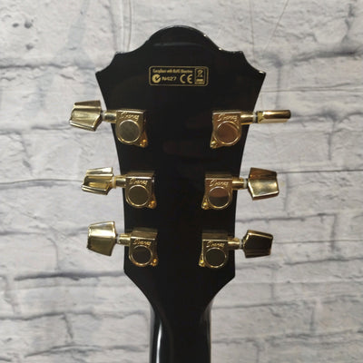 Ibanez AEF30E Acoustic Guitar - Transparent Black Flame Finish Acoustic Guitar