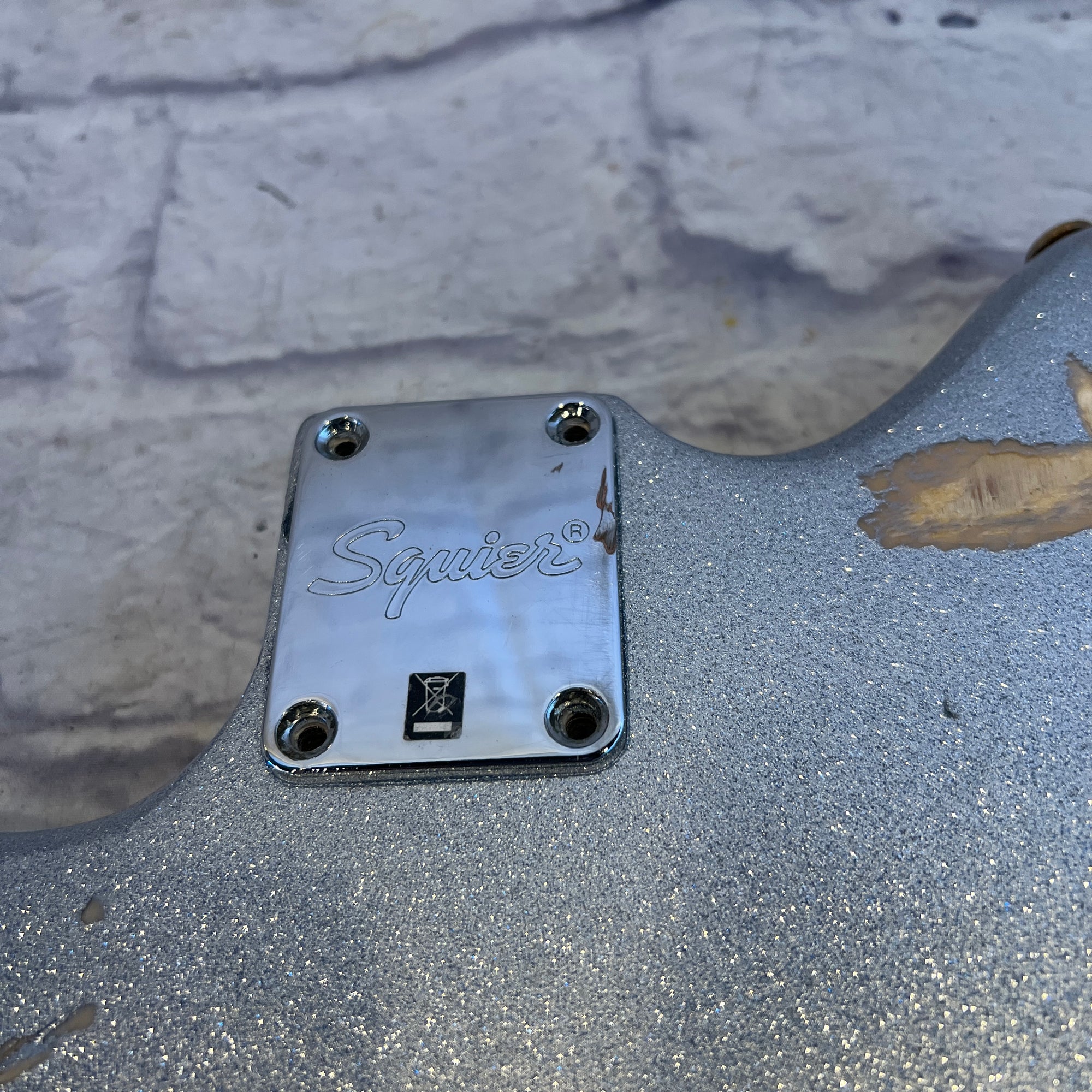 Squier Unknown Offset Silver Sparkle Body