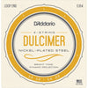 D'Addario 4 Strings Nickel Plated Steel Loop End 12-22 Dulcimer Strings