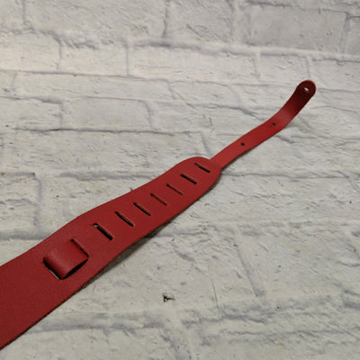 Unknown Leather Guitar Strap Red / Clay