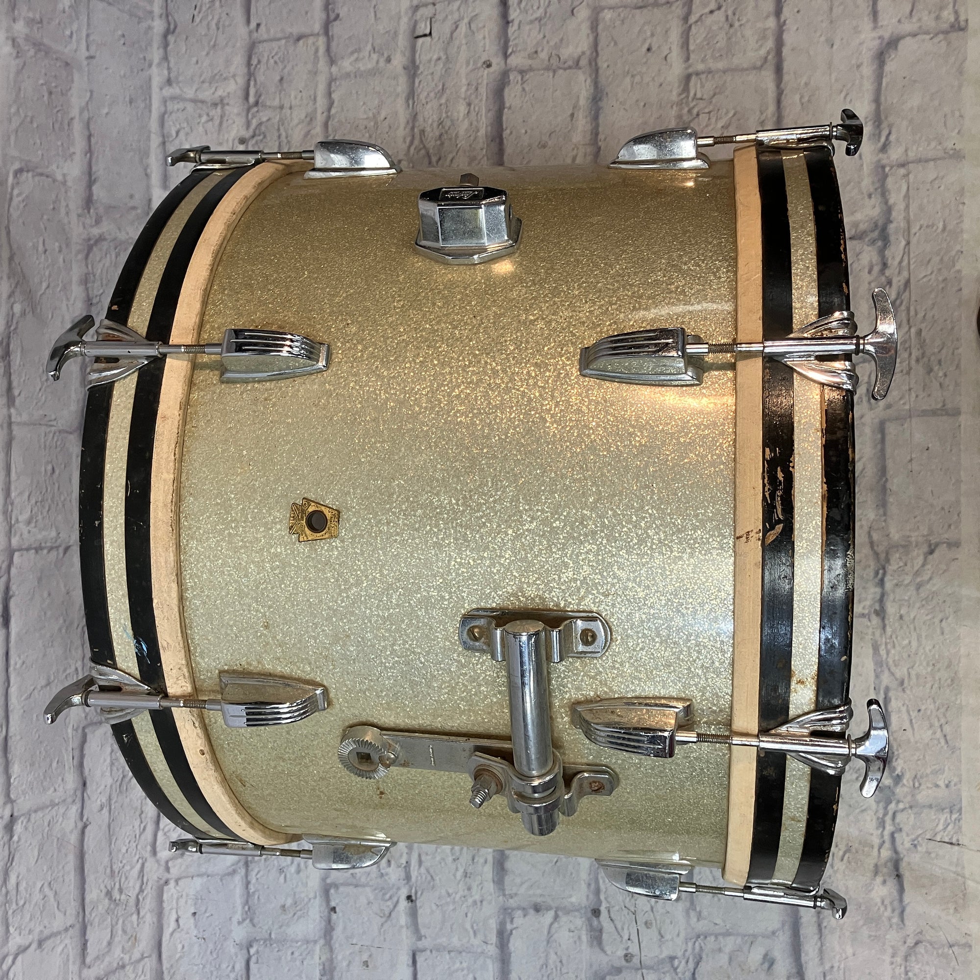 Vintage 1969 Ludwig Silver Three Piece Drum Set