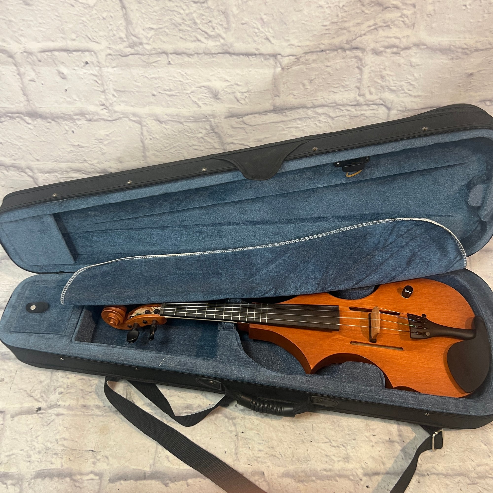 Unknown Fretted 4/4 Electric Violin with Case