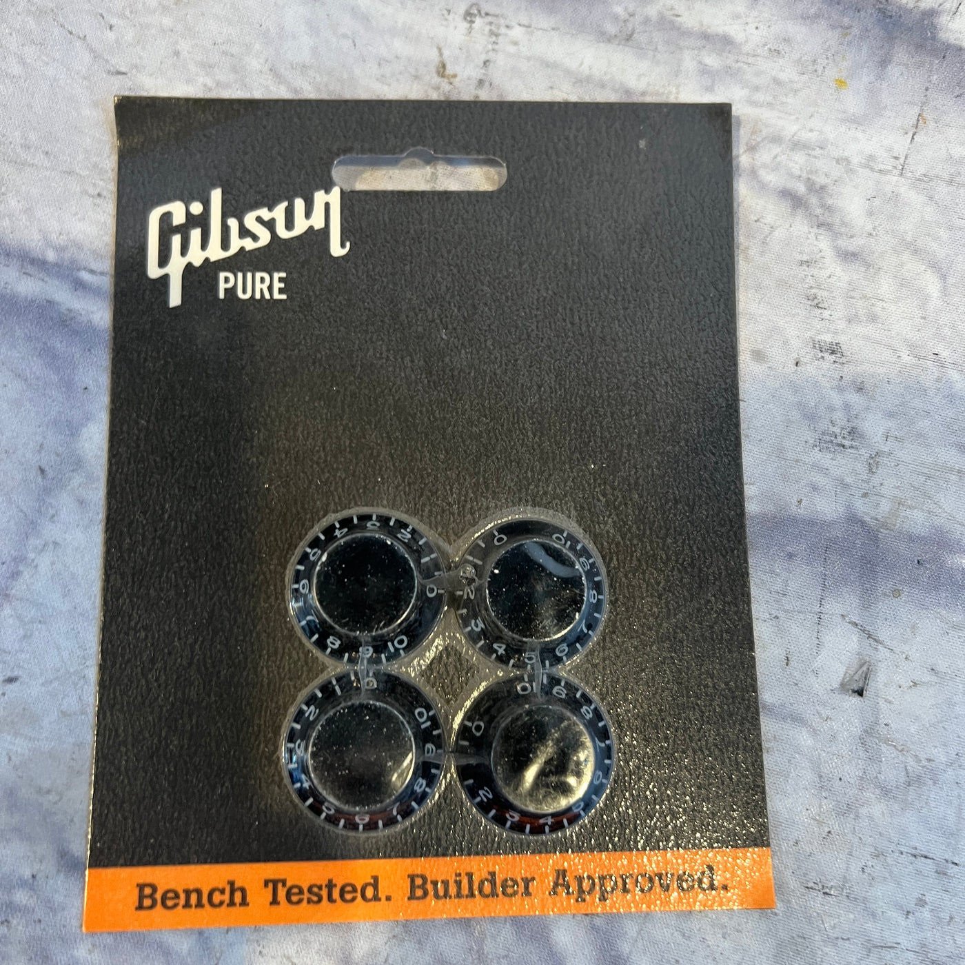 Gibson PRHK-010 Black Top Hat Knobs Set of Four