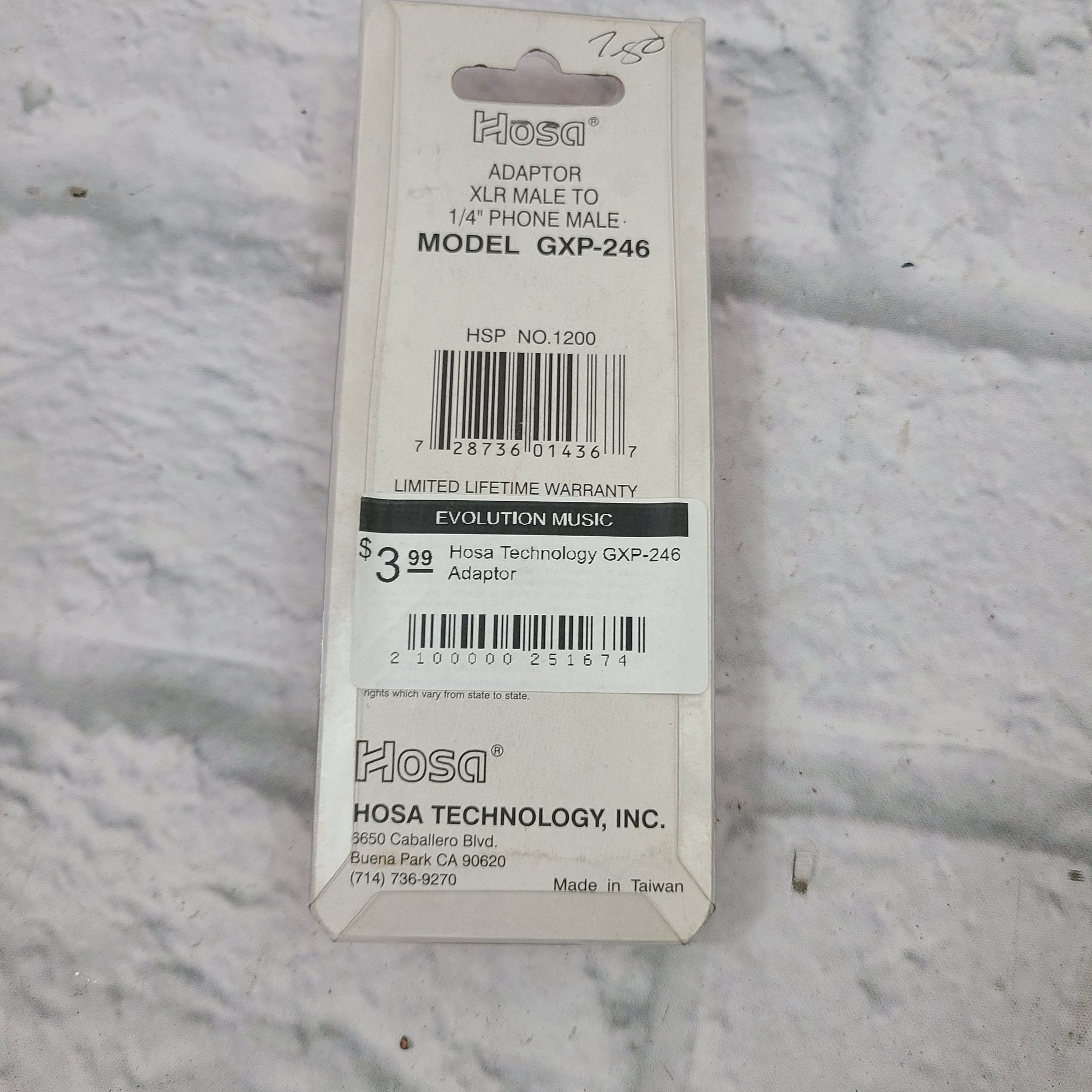 Hosa Technology PLG-025W Adaptor