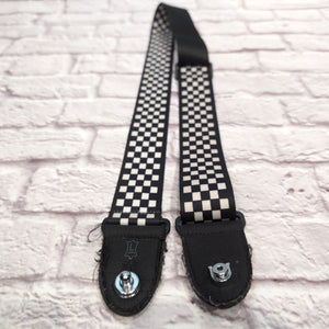 Levi's Checkered Guitar Strap w/ Schaller Strap Locks