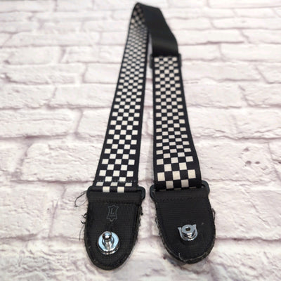 Levi's Checkered Guitar Strap w/ Schaller Strap Locks