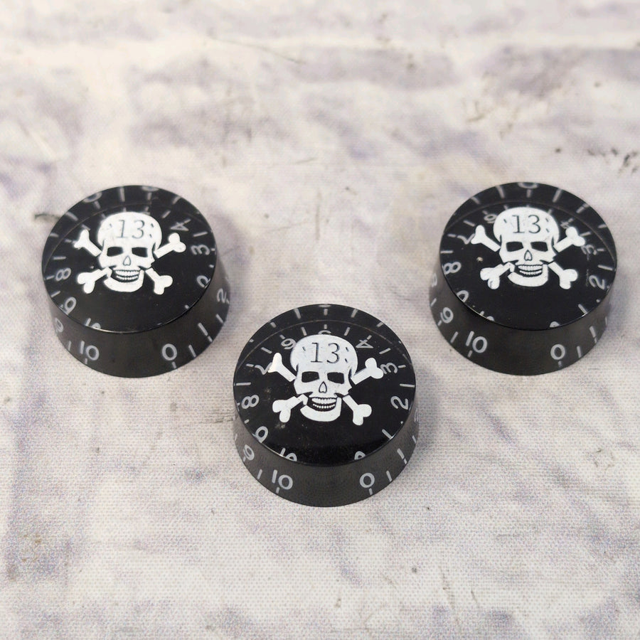 Skull Speed Knobs for Guitar Set of 3