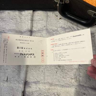 Fernandes Tokai Made FLG-60 Burny LP Burst with OHSC & Case Candy