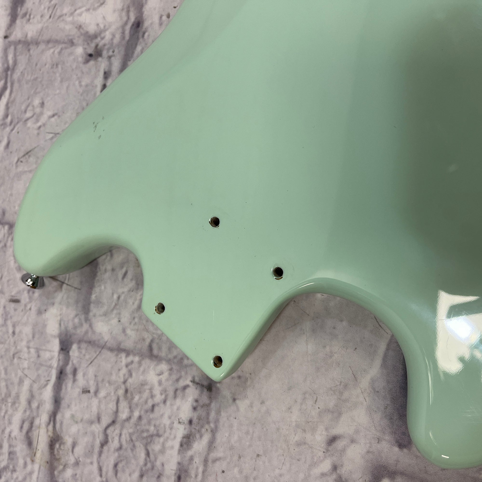 Squier Surf Green Mustang Body Modified