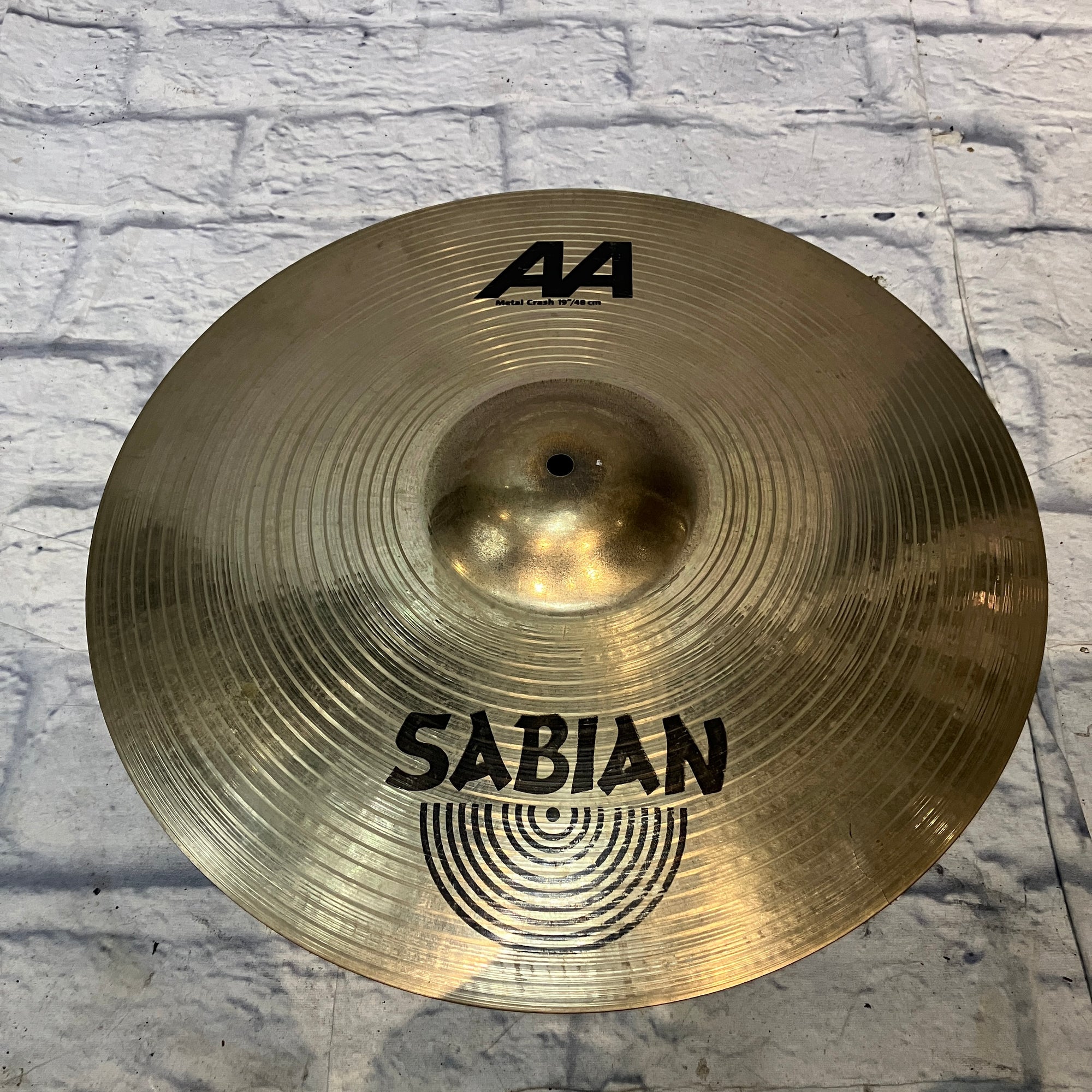 Sabian AA Metal Crash 19" CRACKED Crash Ride Cymbal