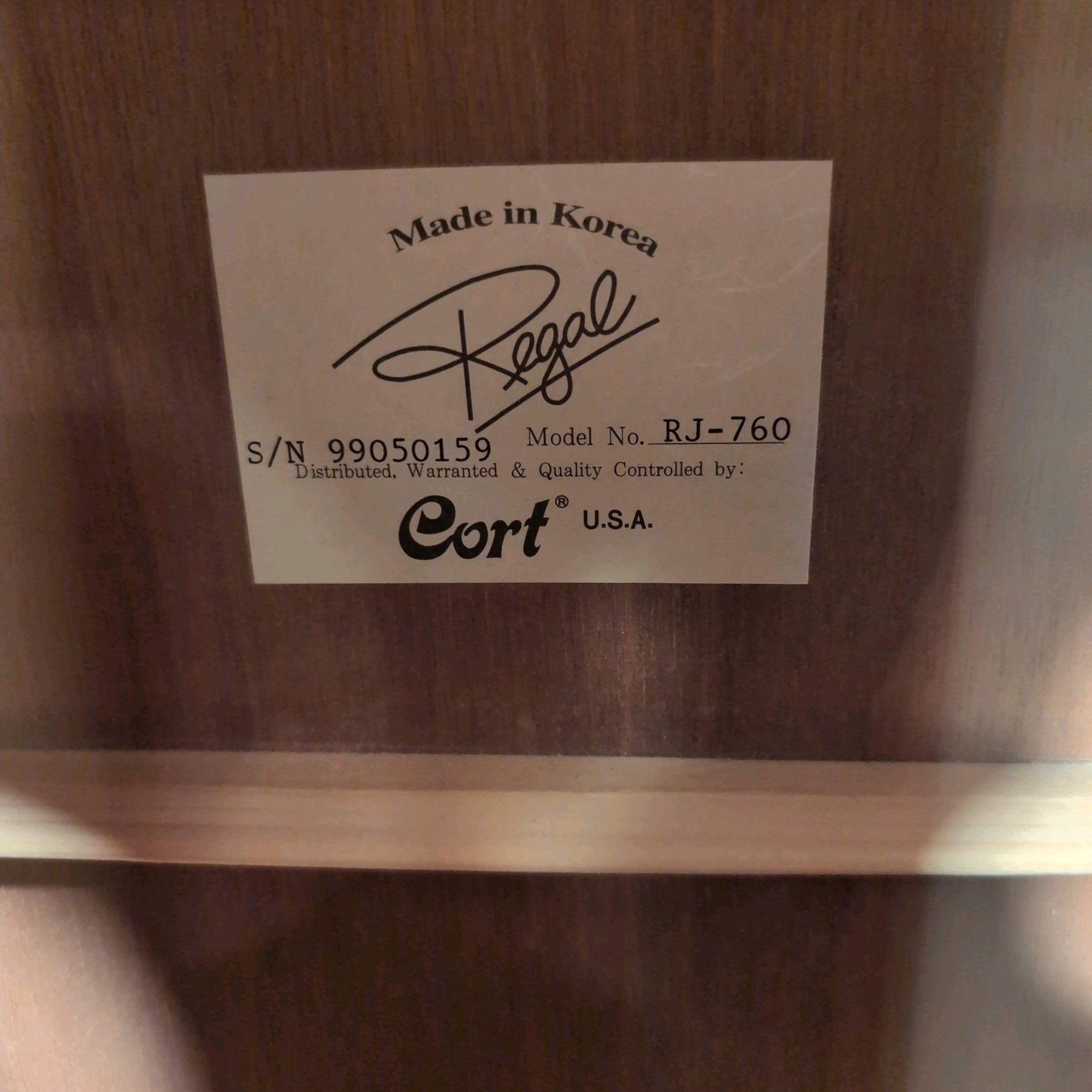 Regal Cort RJ-760 Acoustic Guitar Made in Korea