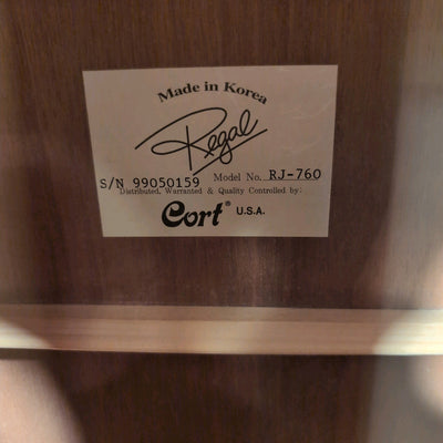 Regal Cort RJ-760 Acoustic Guitar Made in Korea