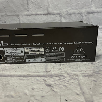 Behringer S16 I/O Box with Midas Preamps