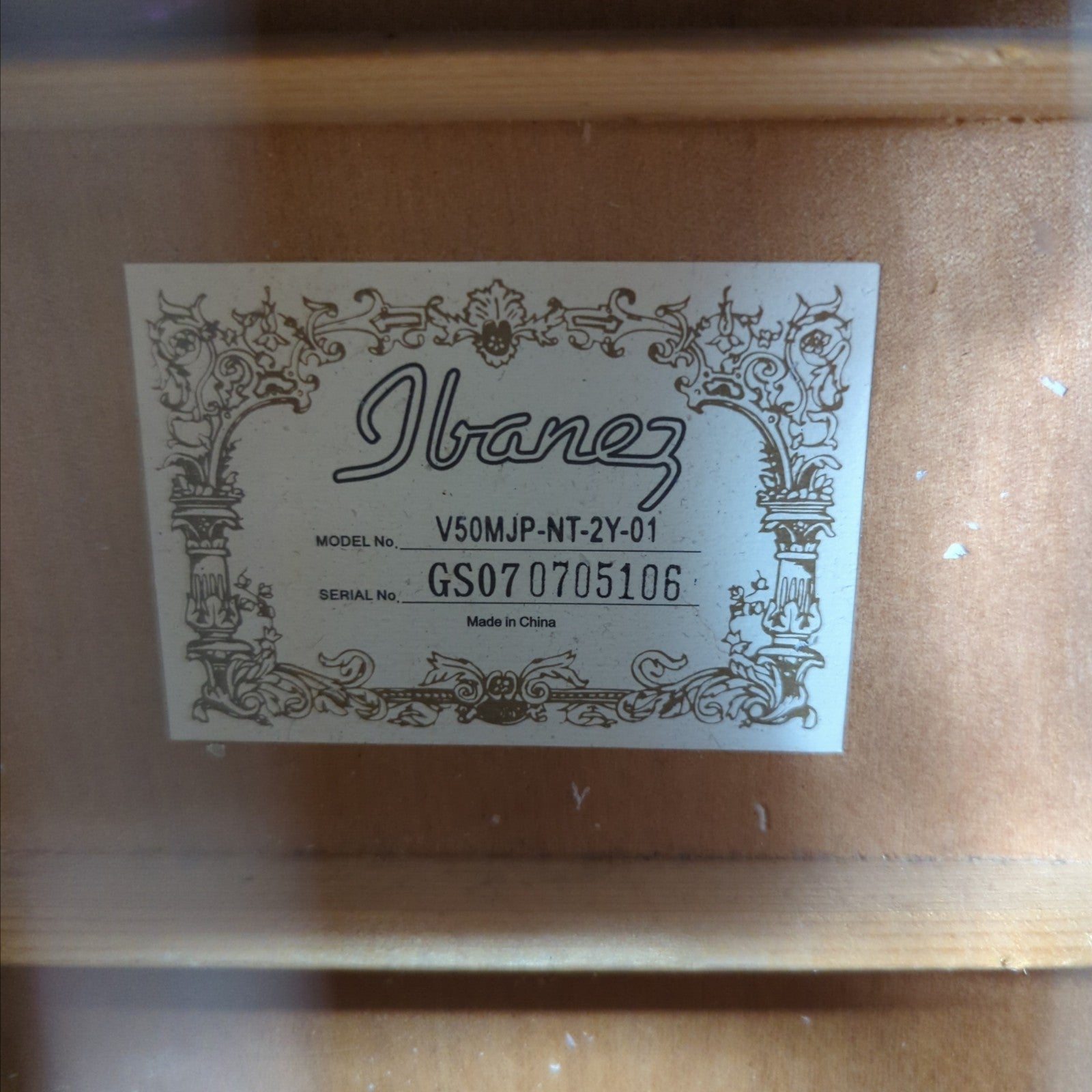 Ibanez V50MJP-NT-2Y-01 Acoustic Guitar