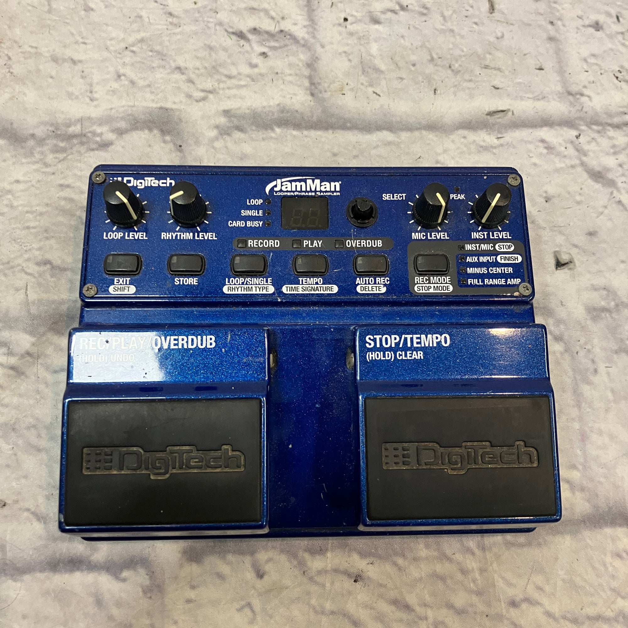 Digitech JamMan Looper Phrase Sampler with Power Supply