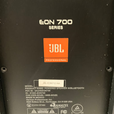 JBL EON 712 Powered PA Speaker