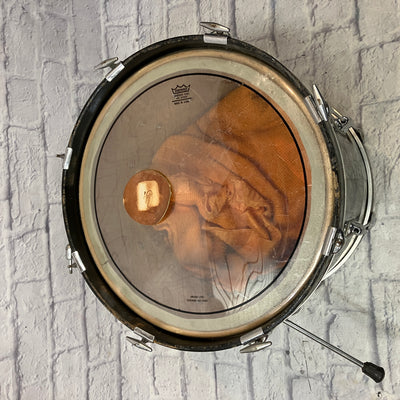 Slingerland Vintage 1960s 18 Bass Drum 8 lug Black Diamond Pearl 18x14