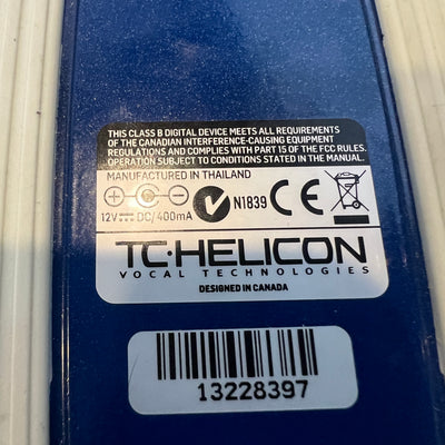 TC Helicon Harmony Singer 2 Vocal Effect Pedal