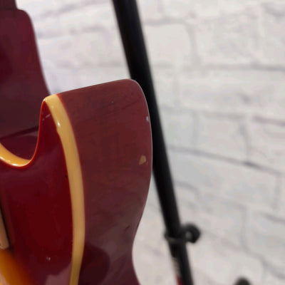 Indiana LP Style Red Yellow Burst Set Neck Electric Guitar