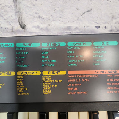 Casio SA-35 PCM Electronic Keyboard 1990s with Power Supply