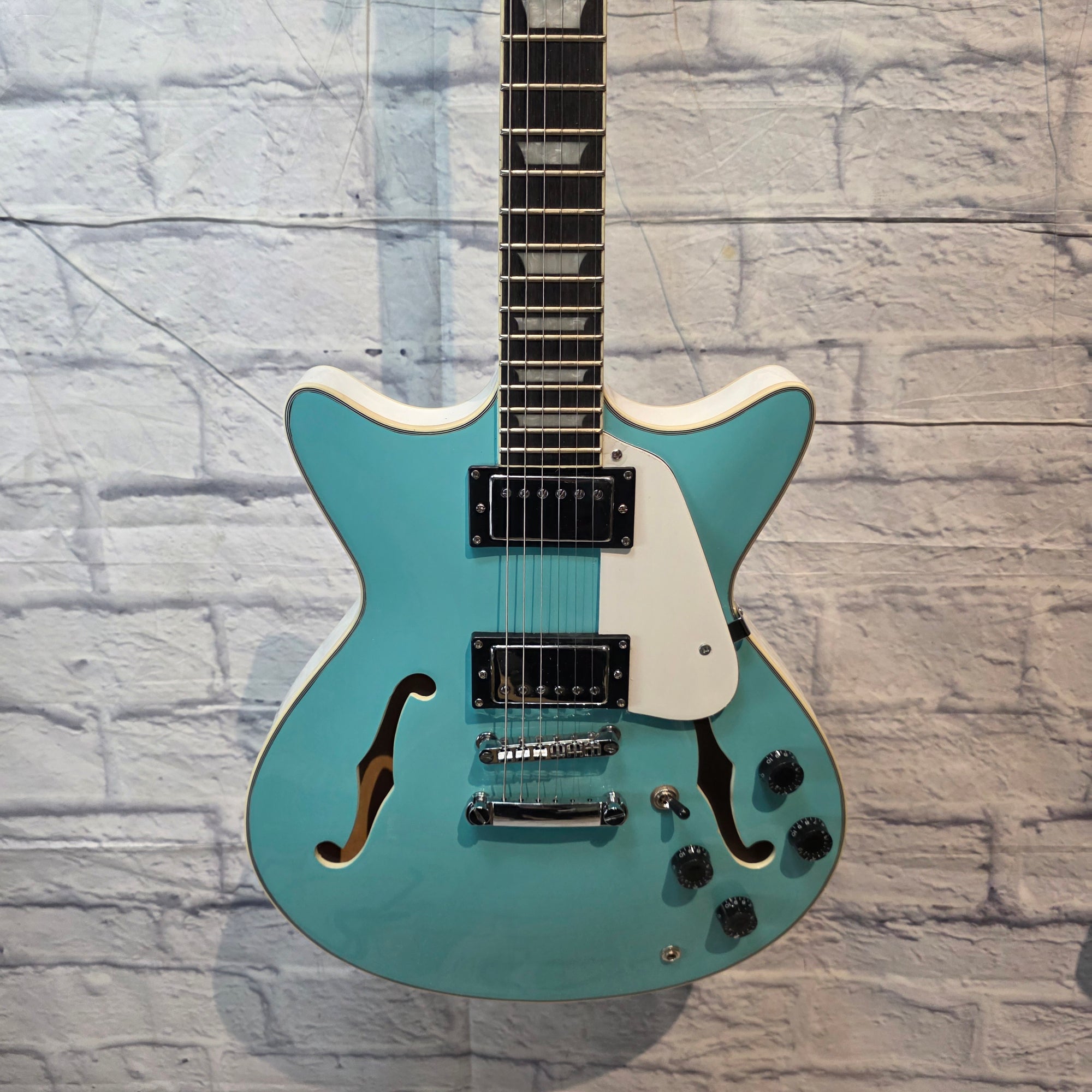 Rafferty Guitars Aqua Semi-Hallow Electric Guitar