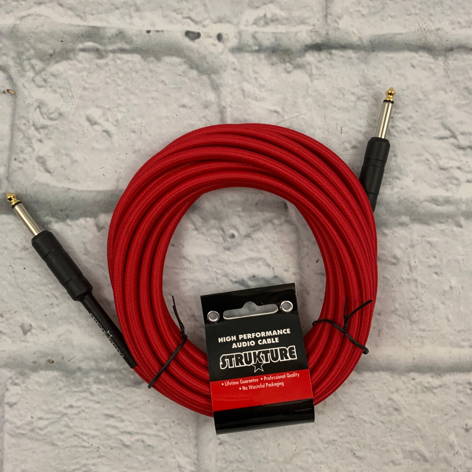 Strukture SC186RD 18.6ft Instrument Cable Woven - Red
